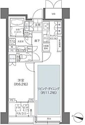 メゾンカルム本郷 1LDKの間取図画像