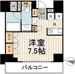 ParkAxis本郷の杜 ワンルームの間取図画像