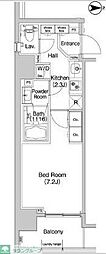 COMFORIA錦糸町 1Kの間取図画像