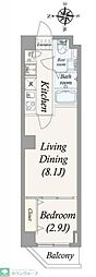 ALPHACOURT町屋 1LDKの間取図画像