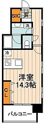 沖坂ビル ワンルームの間取図画像