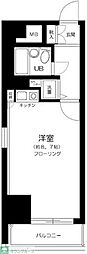 シティコープ浅草橋3 ワンルームの間取図画像
