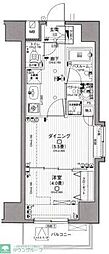 日神デュオステージ浅草 1DKの間取図画像
