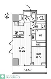 テラス森下 1LDKの間取図画像