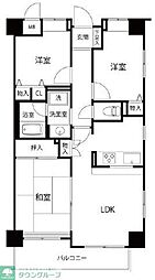 グリーンコート 2SLDKの間取図画像
