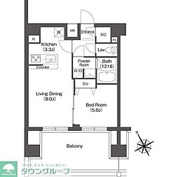 COMFORIALIV根岸二丁目 1LDKの間取図画像