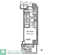 ParkAxis台東根岸 1Kの間取図画像