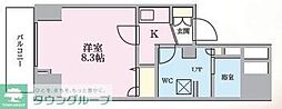 プレール・ドゥーク南千住 1Kの間取図画像