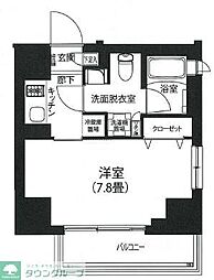 アイルプレミアム駒込 1Kの間取図画像