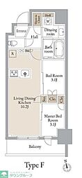 JMF-Residence浅草橋三丁目 2LDKの間取図画像