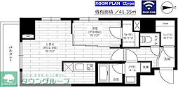 ステージグランデ秋葉原 1LDKの間取図画像