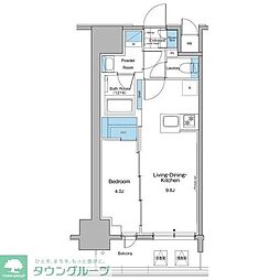ルフォンプログレ秋葉原マークス 1LDKの間取図画像