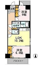 第2エコーピア 2LDKの間取図画像