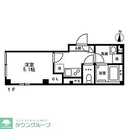 Empathy両国 1Kの間取図画像