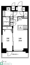 アーバンパーク浅草2 1LDKの間取図画像