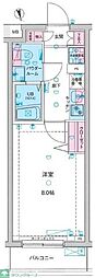 ジェノヴィア亀戸水神スカイガーデン 1Kの間取図画像