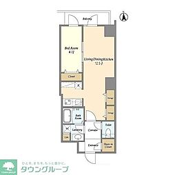 GRANSITE千代田秋葉原 1LDKの間取図画像