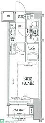 ティモーネプレミアム押上イースト 1Kの間取図画像