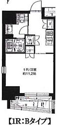 サンイング飯田橋 ワンルームの間取図画像