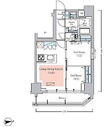 Urbanex秋葉原EAST3 2LDKの間取図画像