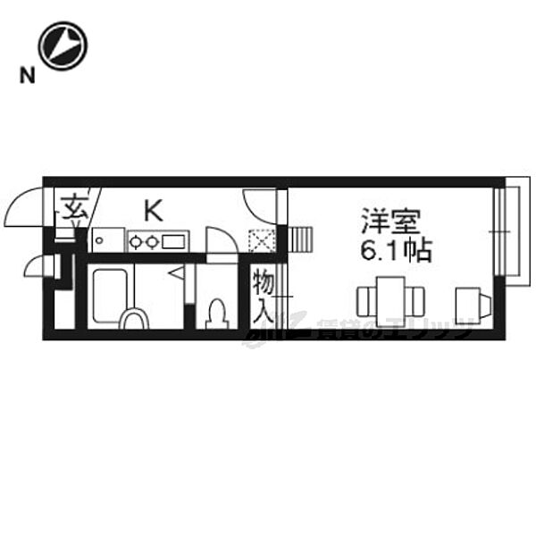 大阪府枚方市茄子作北町(賃貸アパート1K・1階・19.87㎡)の写真 その2