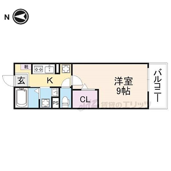 奈良県香芝市五位堂１丁目(賃貸アパート1K・1階・30.43㎡)の写真 その2