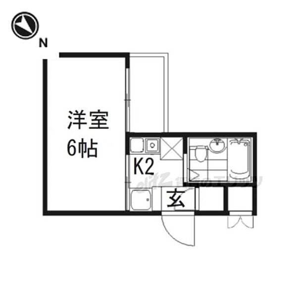 シャトーＨＡＭＡＤＡ 306｜大阪府枚方市北山１丁目(賃貸マンション1K・3階・18.00㎡)の写真 その2