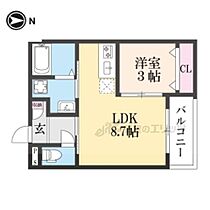 （仮称）ジーメゾン奈良エルカーサ 203 ｜ 奈良県奈良市法蓮町（賃貸アパート1LDK・2階・29.48㎡） その2