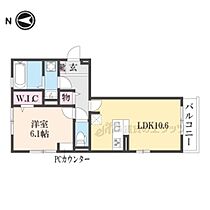 奈良県奈良市法蓮町（賃貸アパート1LDK・2階・42.93㎡） その2