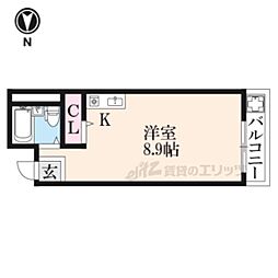 SKYマンション ワンルームの間取図画像