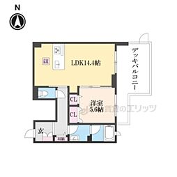 シャーメゾン光 1LDKの間取図画像