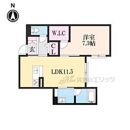 LimeStone新大宮 1LDKの間取図画像