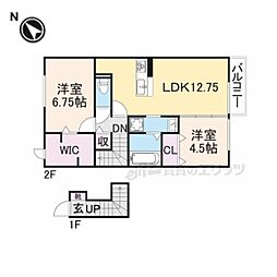 ヴァンベールコート 2LDKの間取図画像