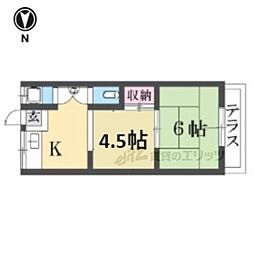 富士荘 2Kの間取図画像