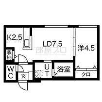 北海道札幌市豊平区平岸三条１２丁目（賃貸マンション1LDK・1階・34.22㎡） その2