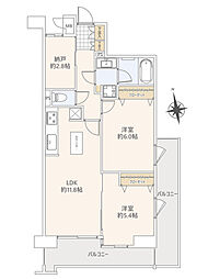 モンファイエ西川口 2SLDKの間取図画像