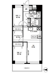 間取図画像 2SLDK