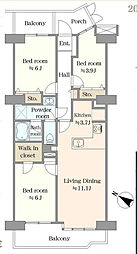 間取図画像 3LDK