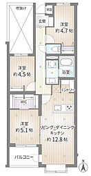 ライオンズマンション西新井本町 3LDKの間取図画像