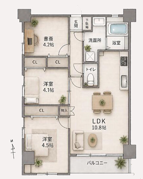 間取りを拡大表示