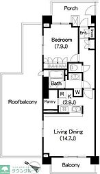 Brillia ist 三軒茶屋アイビーテラス 801 8階1LDKの間取り