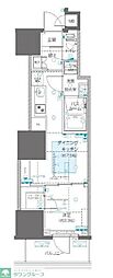 ZOOM信濃町 1DKの間取図画像