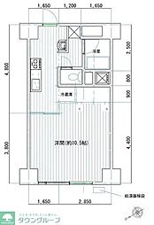 秀和代官山レジデンス 1Kの間取図画像