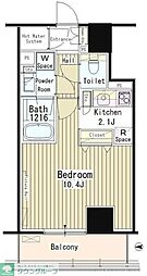 グランドゥール代々木大山 1Kの間取図画像