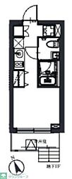 ASTILE代々木公園 ワンルームの間取図画像