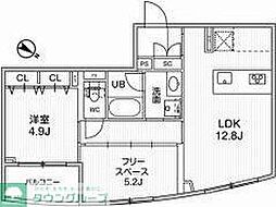 グランデュオ中目黒4 1SLDKの間取図画像