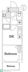 ザ・レジデンス・オブ・トーキョーOM06 1DKの間取図画像