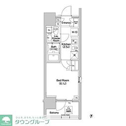 コンフォリア品川EAST 1Kの間取図画像