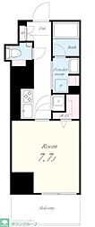 テアトル神南レジデンス棟 1Kの間取図画像