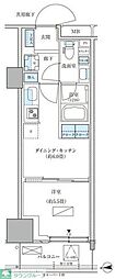 パークアクシス品川天王洲アイル 1DKの間取図画像